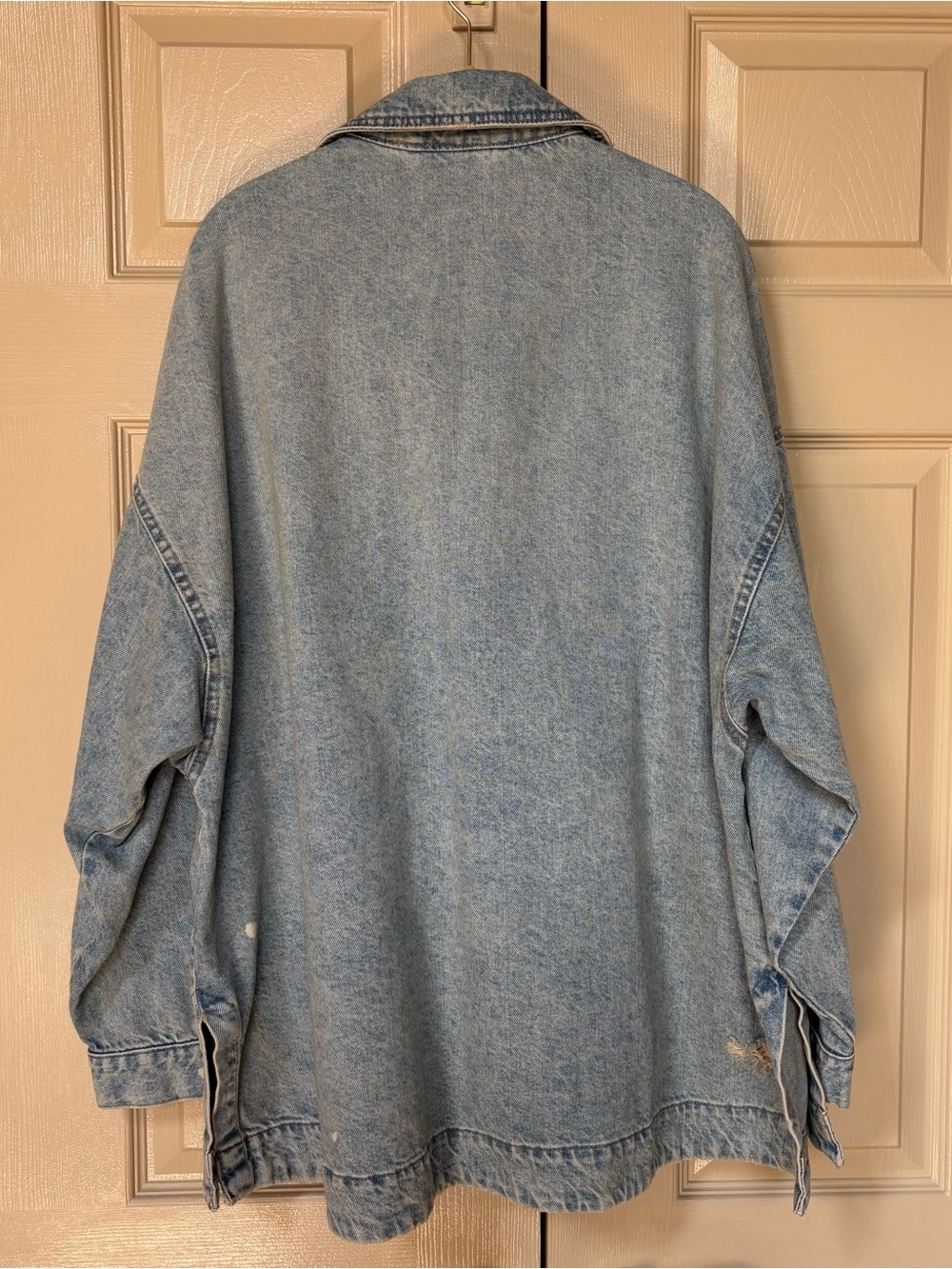 Free People Distressed Madison City Jacket Size S - Picture 2 of 4